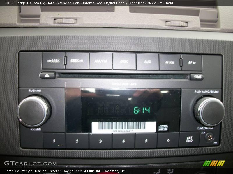 Inferno Red Crystal Pearl / Dark Khaki/Medium Khaki 2010 Dodge Dakota Big Horn Extended Cab