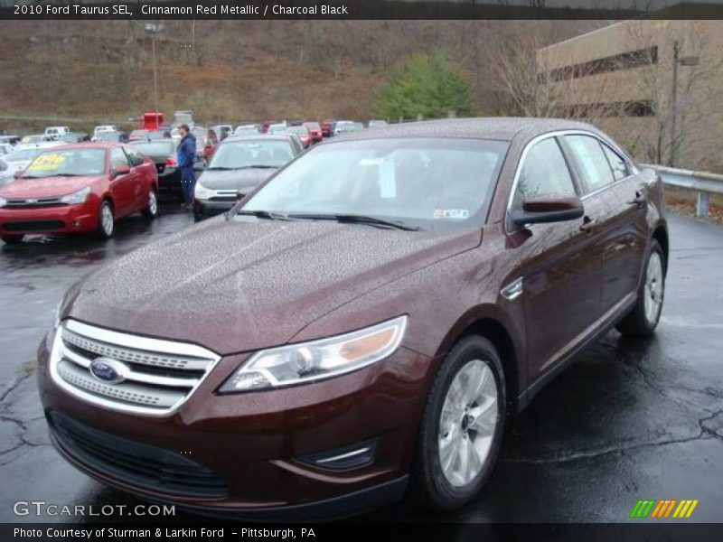 Cinnamon Red Metallic / Charcoal Black 2010 Ford Taurus SEL