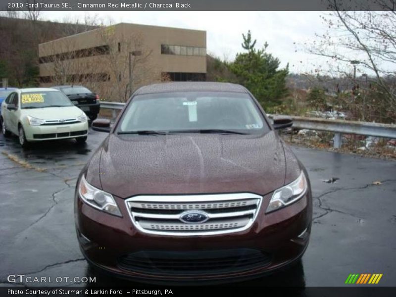 Cinnamon Red Metallic / Charcoal Black 2010 Ford Taurus SEL