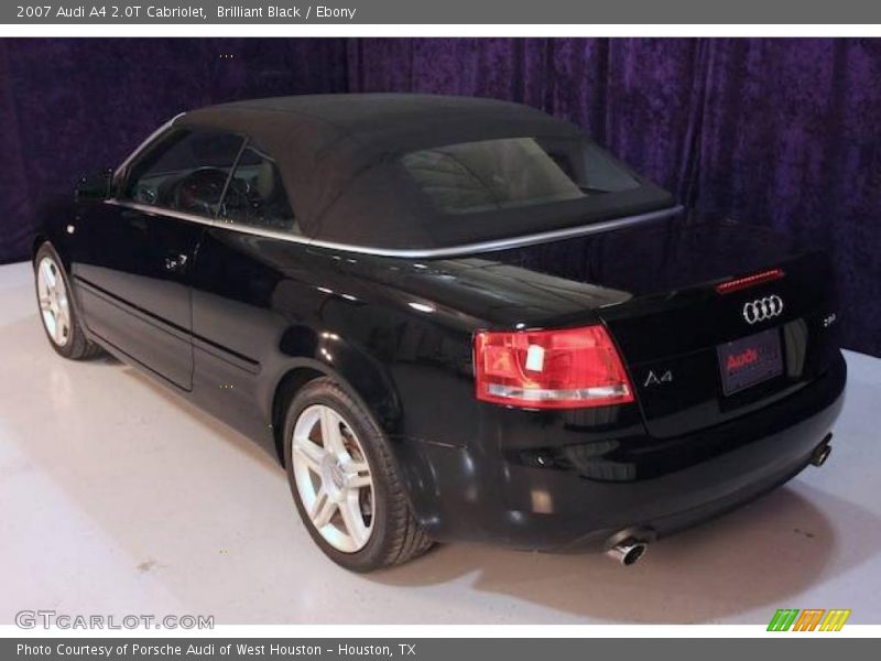 Brilliant Black / Ebony 2007 Audi A4 2.0T Cabriolet