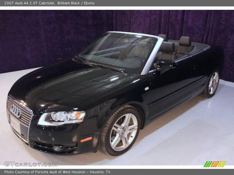 Brilliant Black / Ebony 2007 Audi A4 2.0T Cabriolet