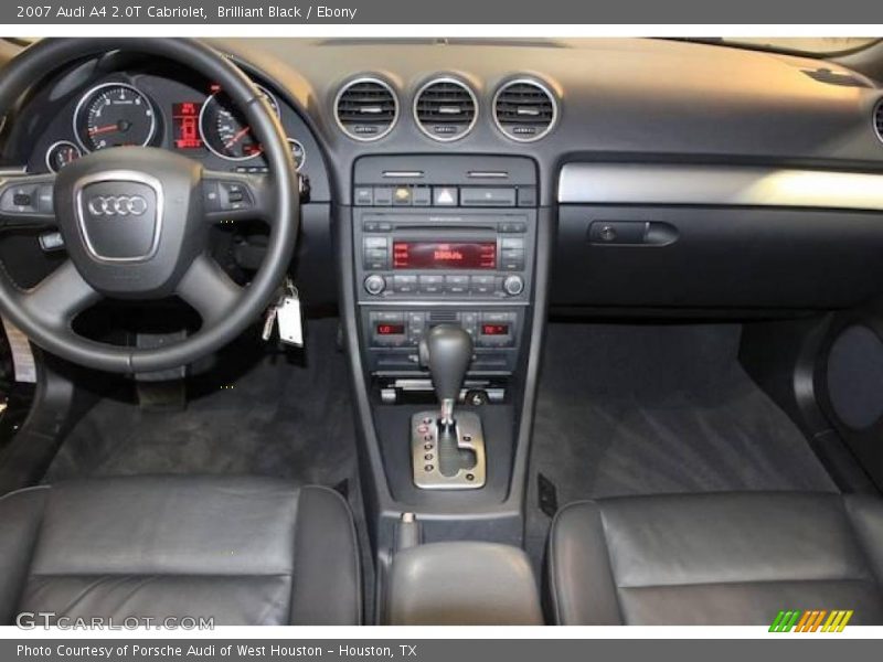 Brilliant Black / Ebony 2007 Audi A4 2.0T Cabriolet