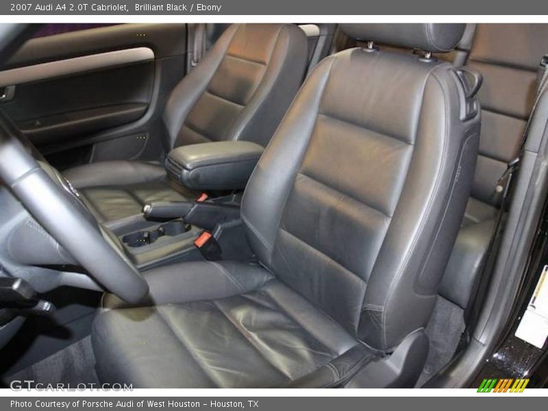 Brilliant Black / Ebony 2007 Audi A4 2.0T Cabriolet