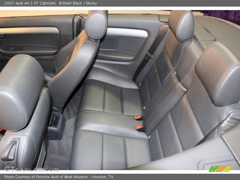Brilliant Black / Ebony 2007 Audi A4 2.0T Cabriolet