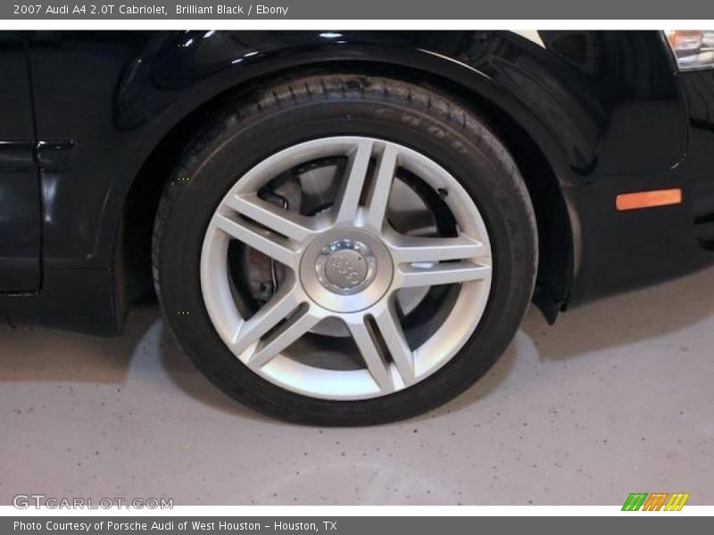 Brilliant Black / Ebony 2007 Audi A4 2.0T Cabriolet