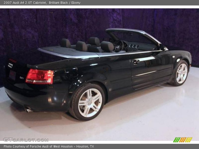 Brilliant Black / Ebony 2007 Audi A4 2.0T Cabriolet