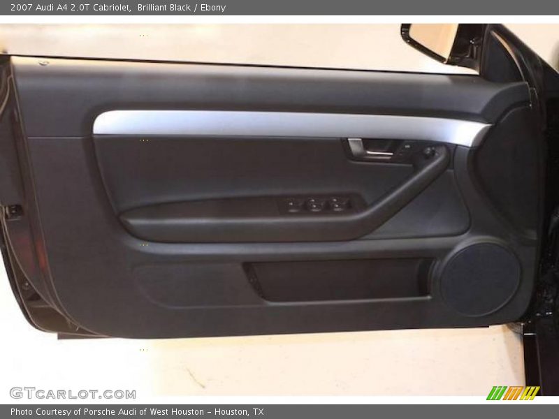 Brilliant Black / Ebony 2007 Audi A4 2.0T Cabriolet