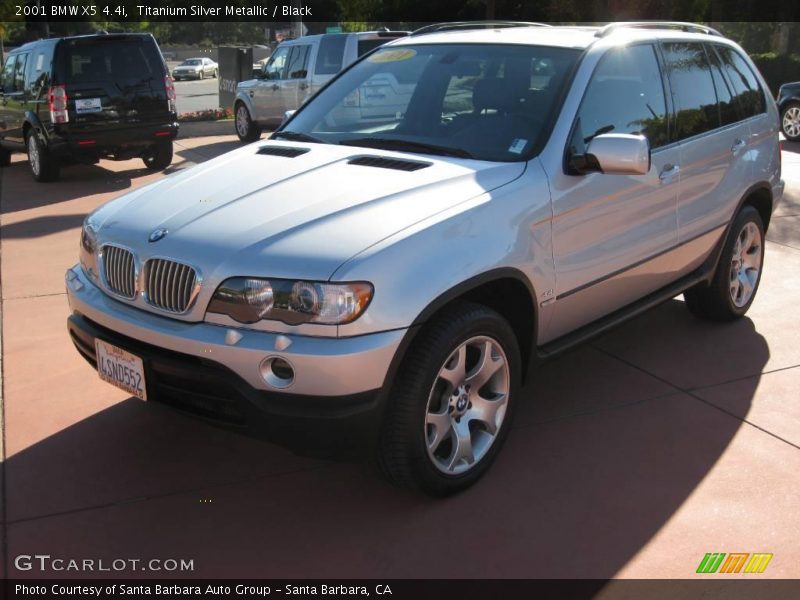 Titanium Silver Metallic / Black 2001 BMW X5 4.4i