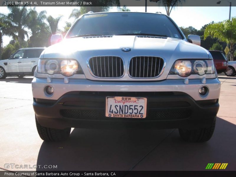 Titanium Silver Metallic / Black 2001 BMW X5 4.4i