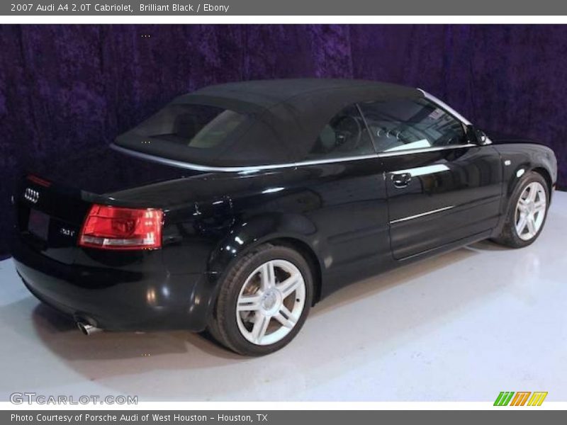 Brilliant Black / Ebony 2007 Audi A4 2.0T Cabriolet