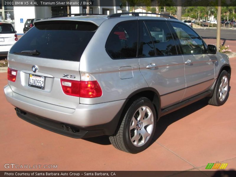 Titanium Silver Metallic / Black 2001 BMW X5 4.4i