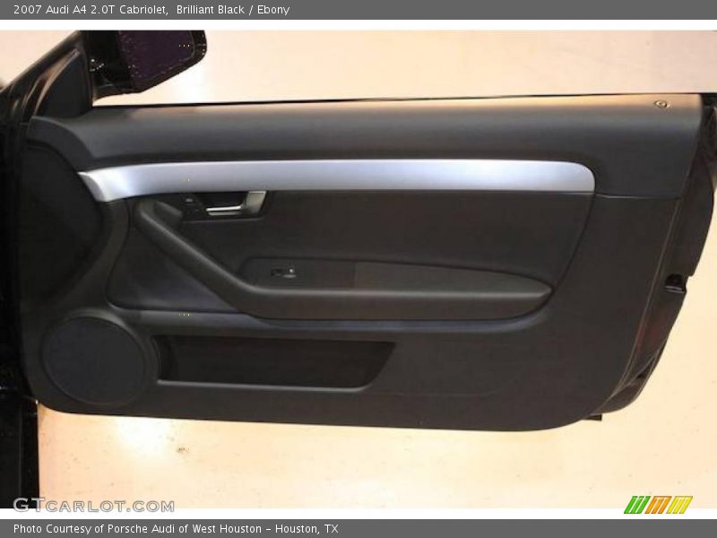 Brilliant Black / Ebony 2007 Audi A4 2.0T Cabriolet