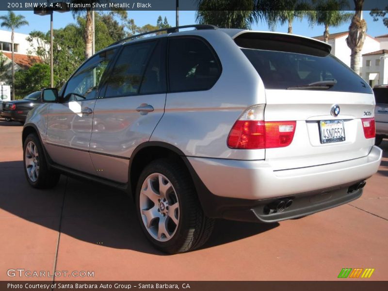 Titanium Silver Metallic / Black 2001 BMW X5 4.4i