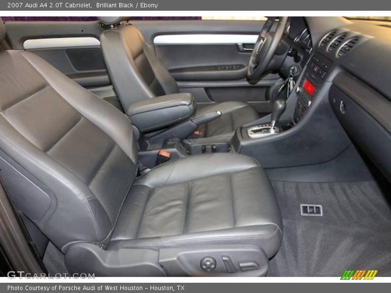 Brilliant Black / Ebony 2007 Audi A4 2.0T Cabriolet