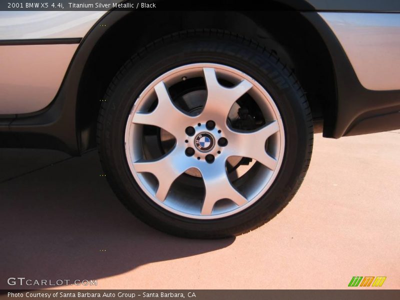 Titanium Silver Metallic / Black 2001 BMW X5 4.4i