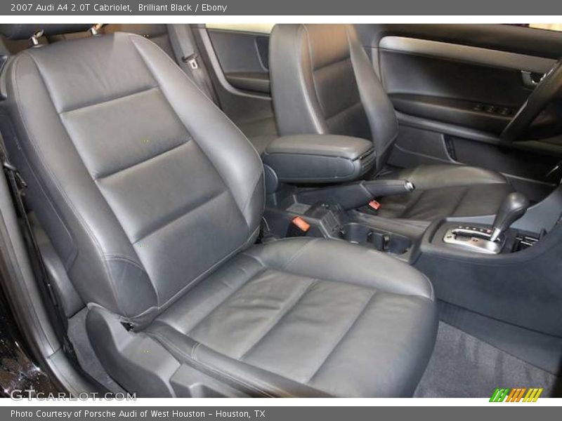 Brilliant Black / Ebony 2007 Audi A4 2.0T Cabriolet