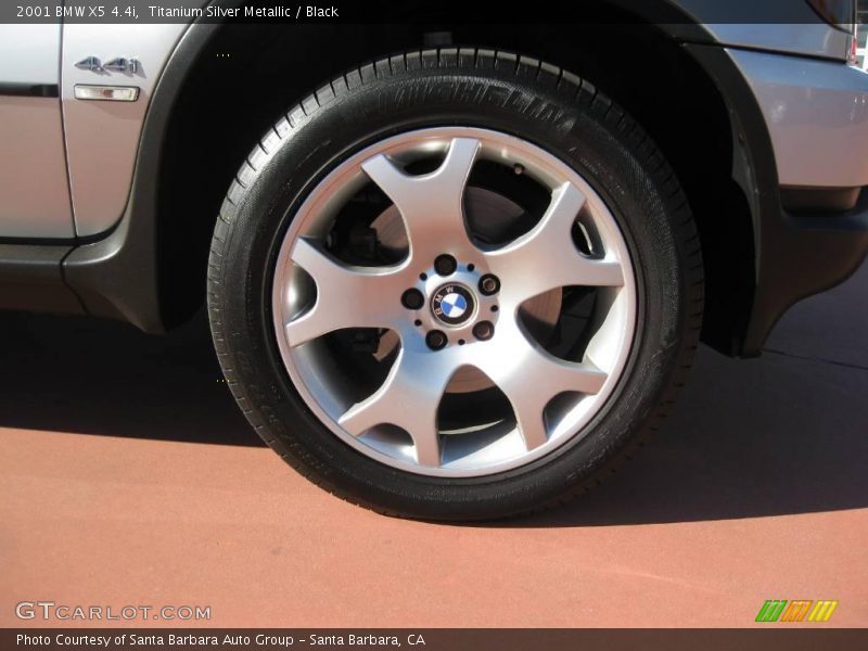Titanium Silver Metallic / Black 2001 BMW X5 4.4i