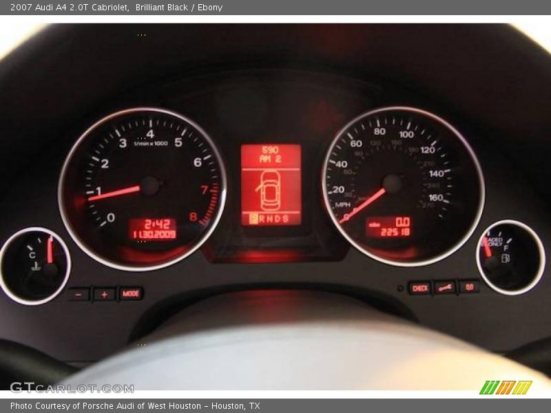 Brilliant Black / Ebony 2007 Audi A4 2.0T Cabriolet