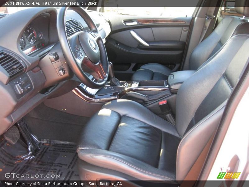 Titanium Silver Metallic / Black 2001 BMW X5 4.4i