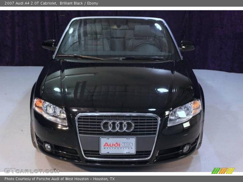 Brilliant Black / Ebony 2007 Audi A4 2.0T Cabriolet