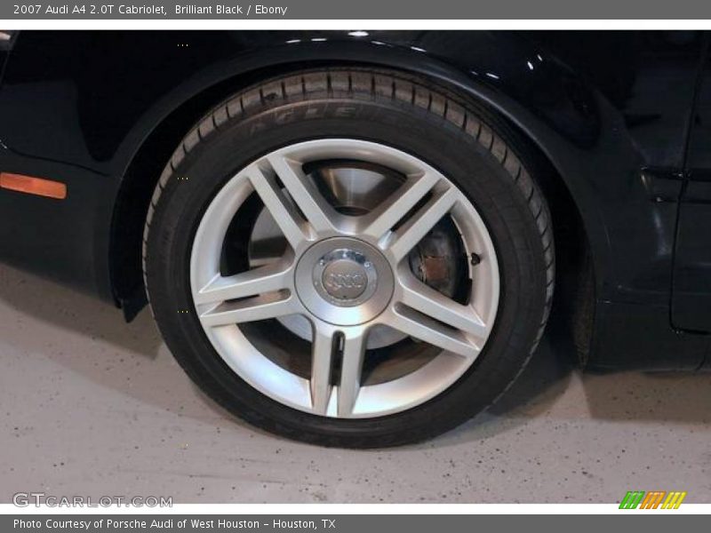 Brilliant Black / Ebony 2007 Audi A4 2.0T Cabriolet