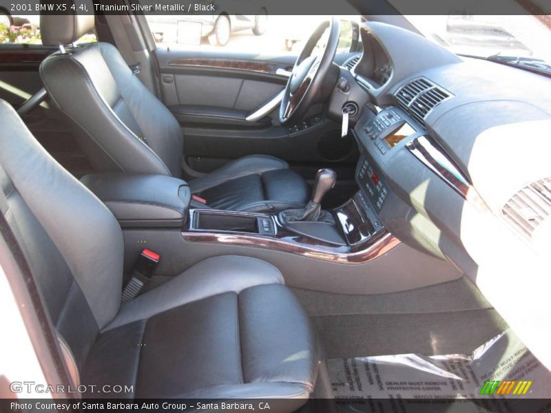 Titanium Silver Metallic / Black 2001 BMW X5 4.4i