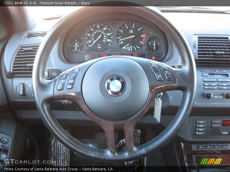 Titanium Silver Metallic / Black 2001 BMW X5 4.4i