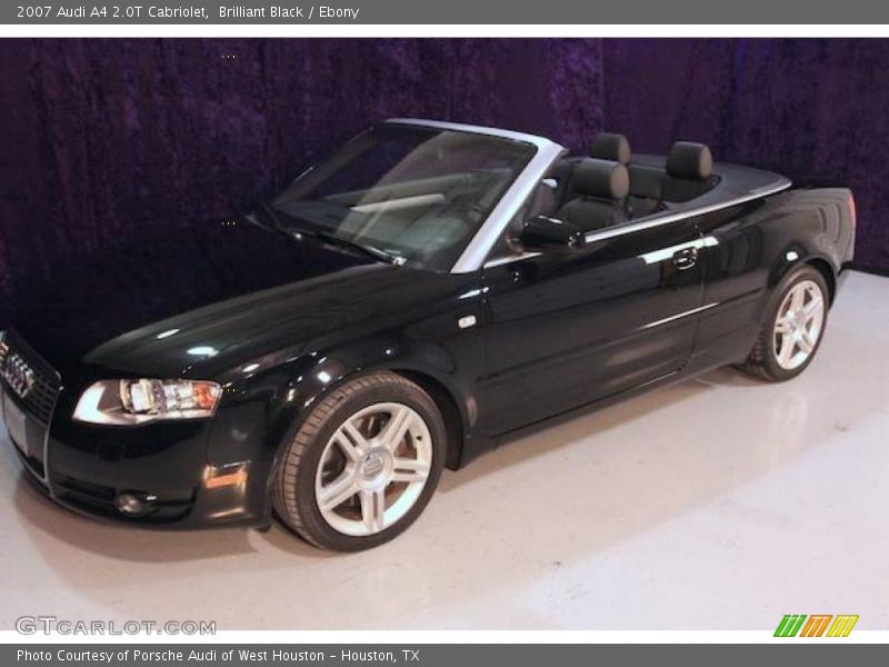 Brilliant Black / Ebony 2007 Audi A4 2.0T Cabriolet
