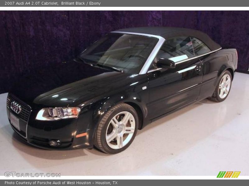 Brilliant Black / Ebony 2007 Audi A4 2.0T Cabriolet