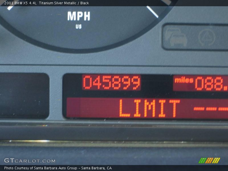 Titanium Silver Metallic / Black 2001 BMW X5 4.4i