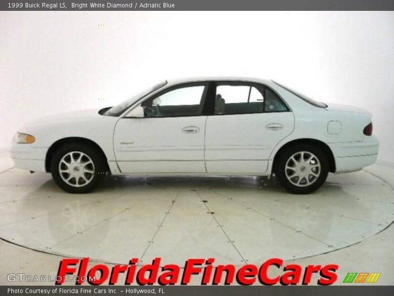 Bright White Diamond / Adriatic Blue 1999 Buick Regal LS