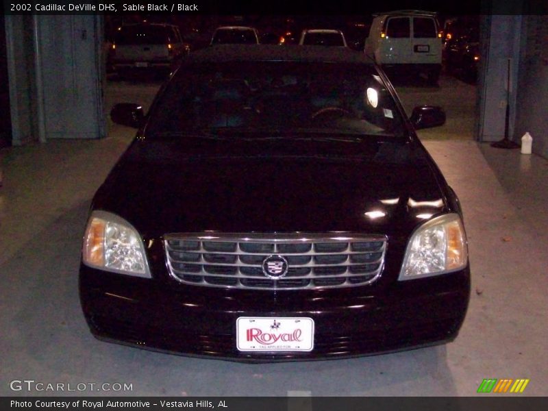 Sable Black / Black 2002 Cadillac DeVille DHS