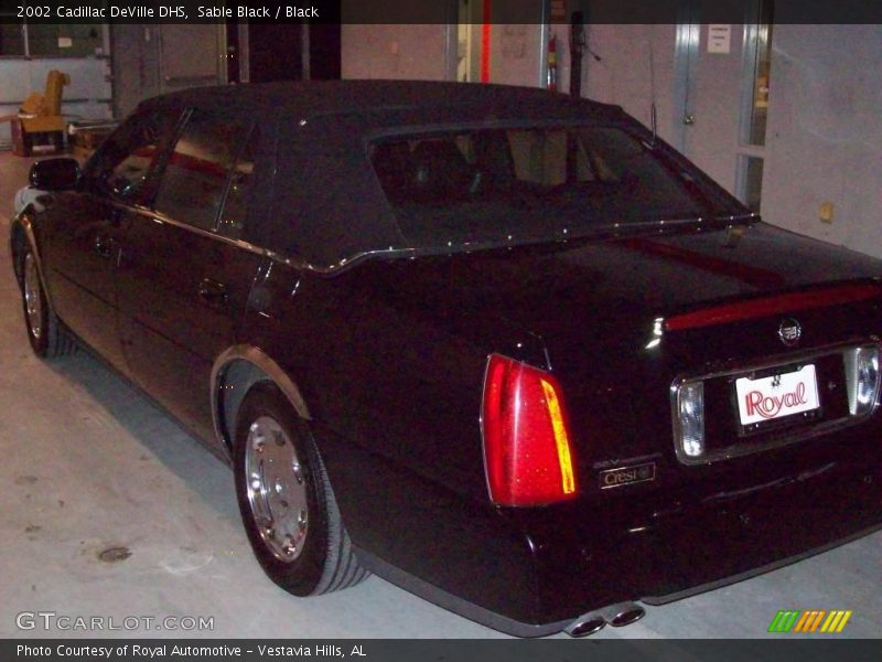 Sable Black / Black 2002 Cadillac DeVille DHS