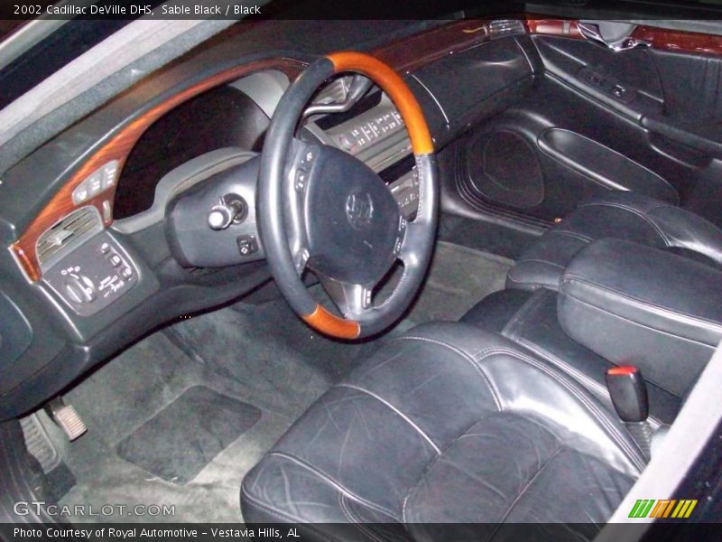 Sable Black / Black 2002 Cadillac DeVille DHS
