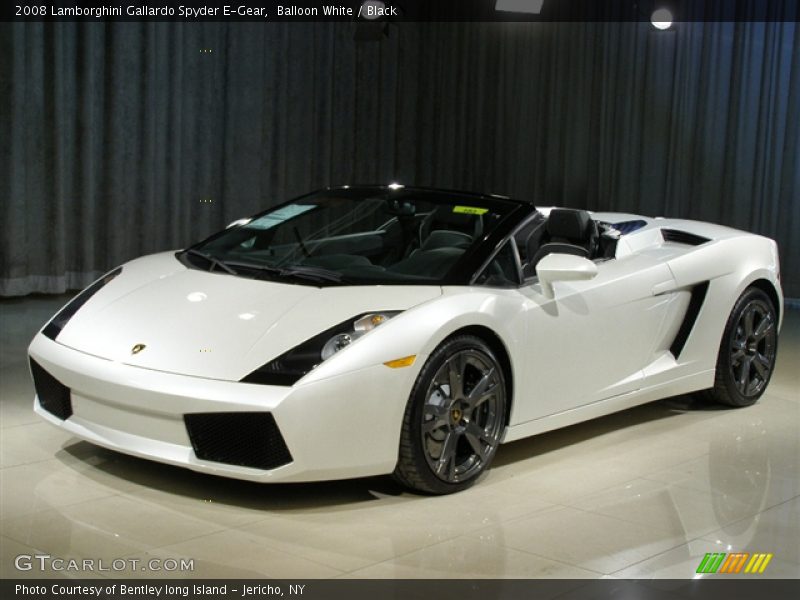 Balloon White / Black 2008 Lamborghini Gallardo Spyder E-Gear