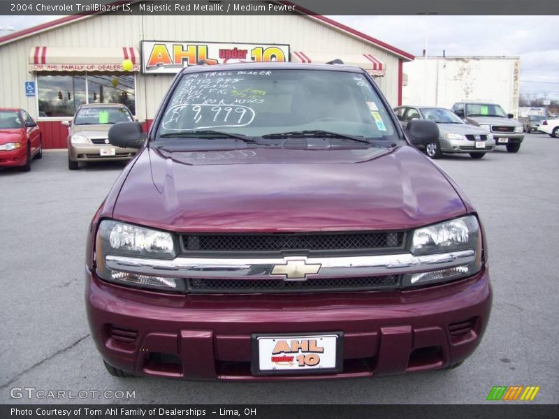 Majestic Red Metallic / Medium Pewter 2004 Chevrolet TrailBlazer LS