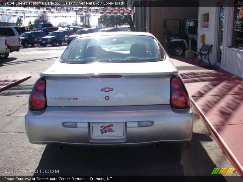 Galaxy Silver Metallic / Ebony Black 2004 Chevrolet Monte Carlo SS