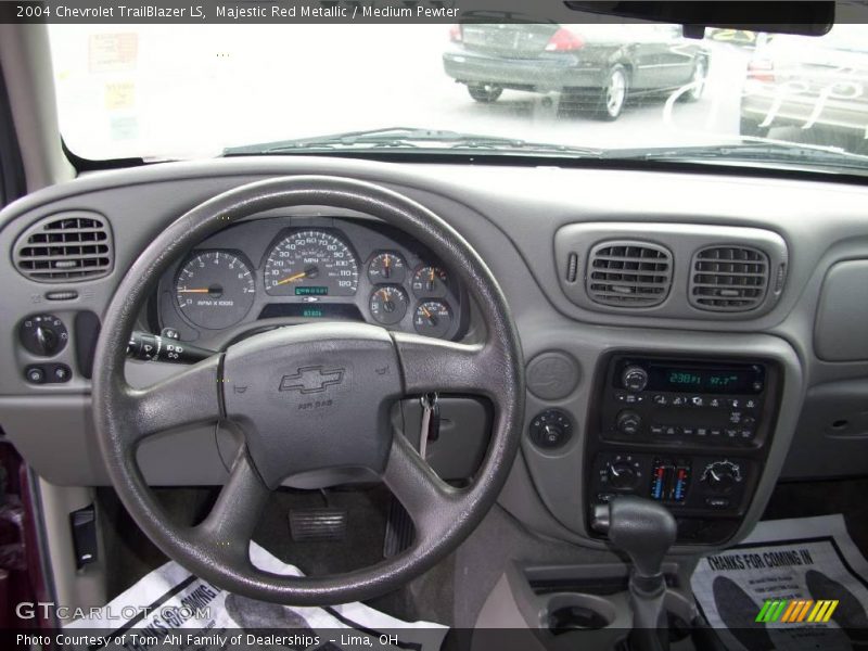 Majestic Red Metallic / Medium Pewter 2004 Chevrolet TrailBlazer LS