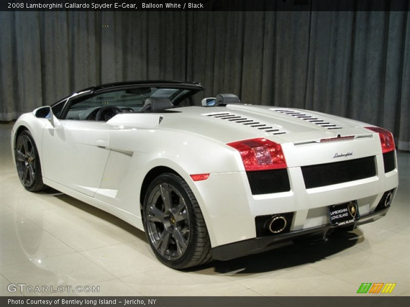 Balloon White / Black 2008 Lamborghini Gallardo Spyder E-Gear