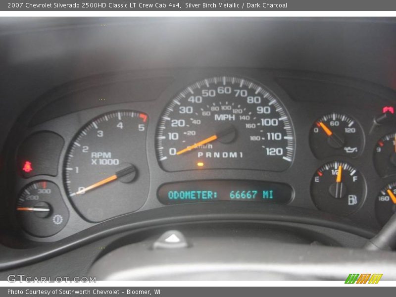 Silver Birch Metallic / Dark Charcoal 2007 Chevrolet Silverado 2500HD Classic LT Crew Cab 4x4
