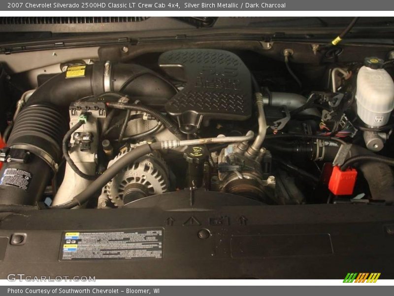 Silver Birch Metallic / Dark Charcoal 2007 Chevrolet Silverado 2500HD Classic LT Crew Cab 4x4