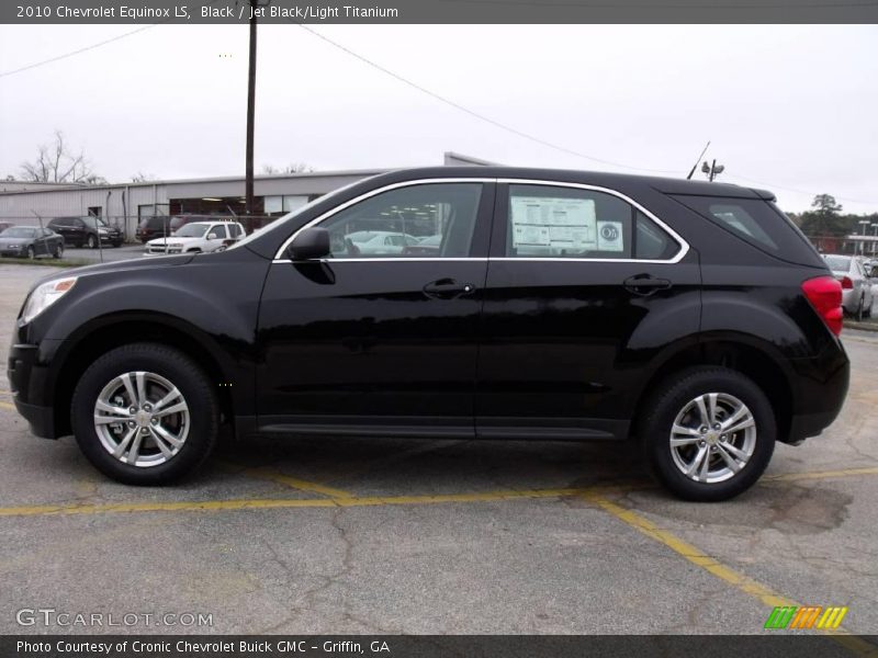Black / Jet Black/Light Titanium 2010 Chevrolet Equinox LS
