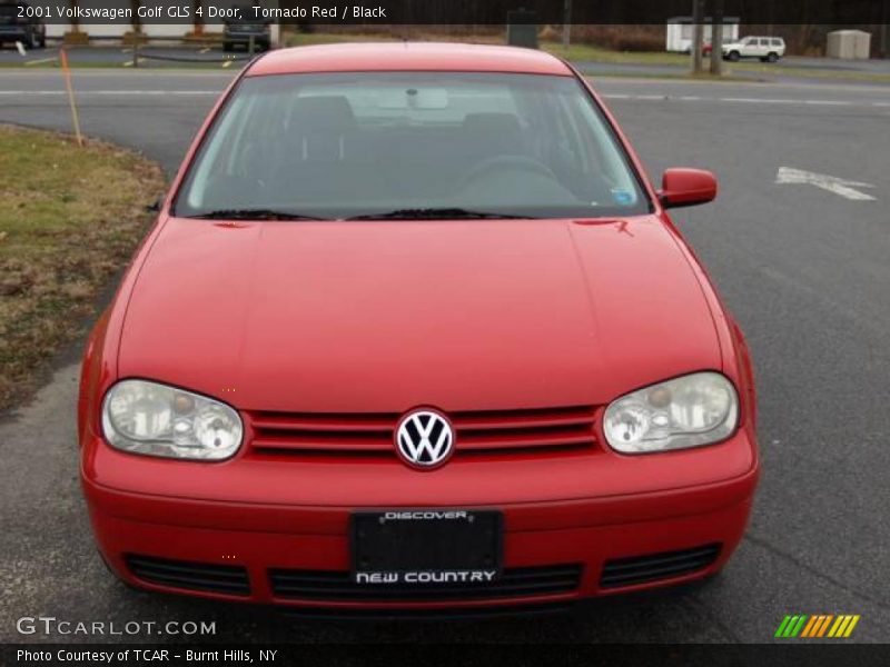 Tornado Red / Black 2001 Volkswagen Golf GLS 4 Door