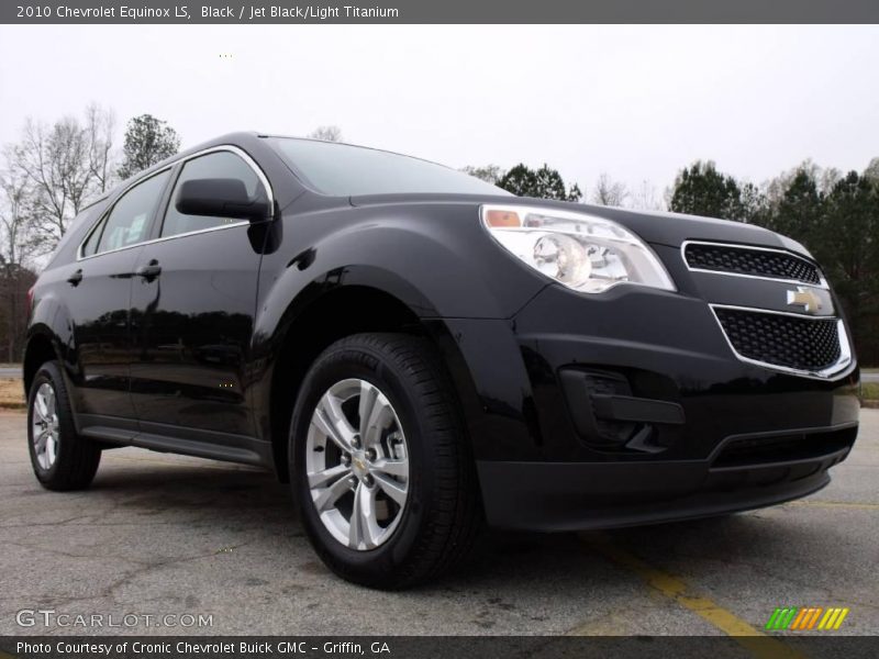 Black / Jet Black/Light Titanium 2010 Chevrolet Equinox LS