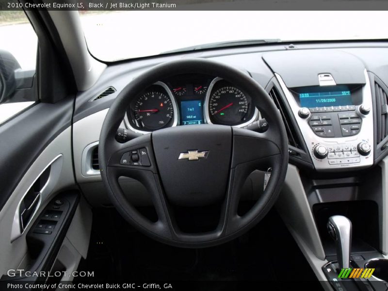 Black / Jet Black/Light Titanium 2010 Chevrolet Equinox LS