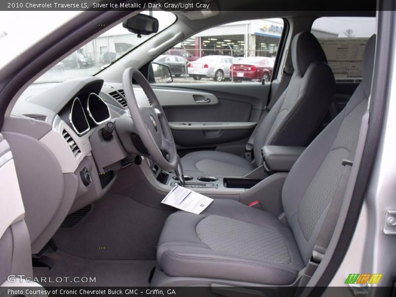 Silver Ice Metallic / Dark Gray/Light Gray 2010 Chevrolet Traverse LS