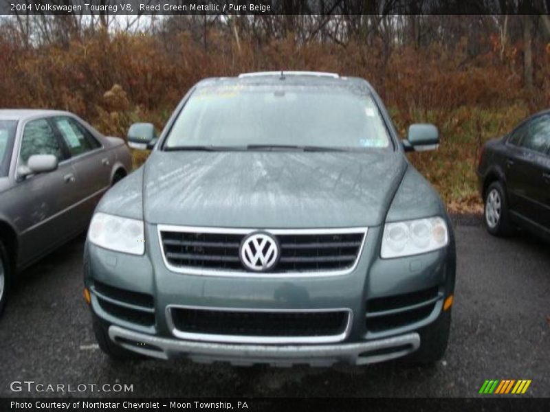 Reed Green Metallic / Pure Beige 2004 Volkswagen Touareg V8