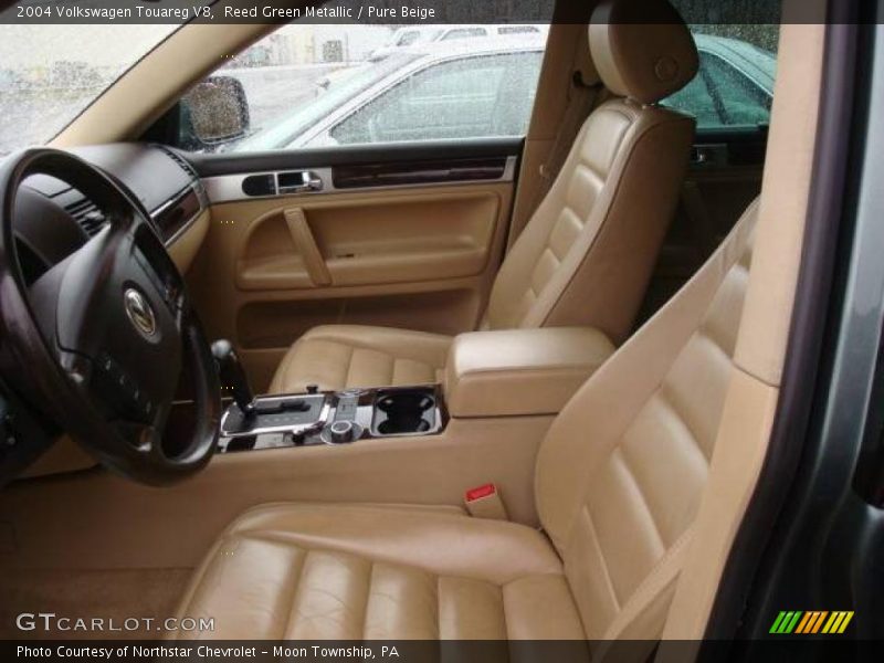 Reed Green Metallic / Pure Beige 2004 Volkswagen Touareg V8