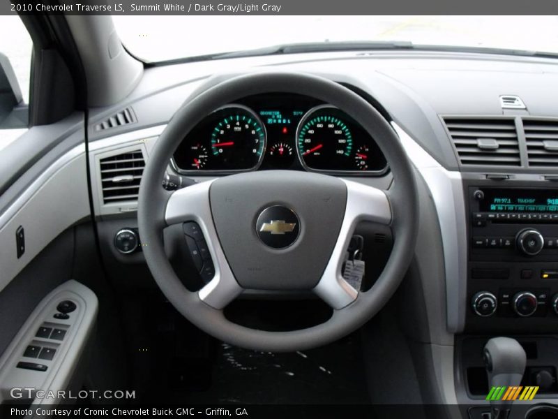 Summit White / Dark Gray/Light Gray 2010 Chevrolet Traverse LS