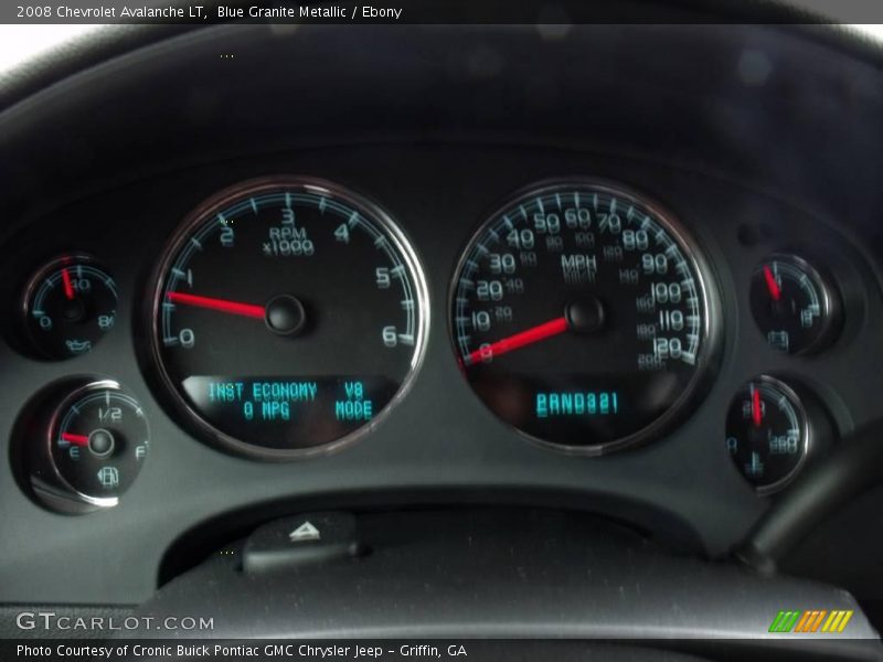 Blue Granite Metallic / Ebony 2008 Chevrolet Avalanche LT